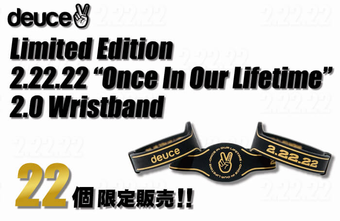 22個限定販売!!2.22.22記念リストバンド!!