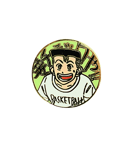 INOUE TAKEHIKO SLAMDUNK ピンバッヂ　相田彦一