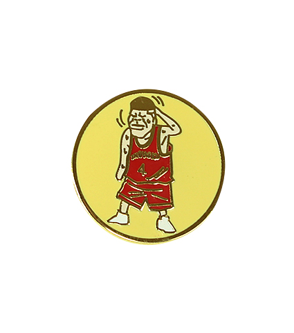 INOUE TAKEHIKO SLAMDUNK ピンバッヂ　赤木剛憲