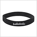 Ballaholic Logo Rubber Band　黒/白