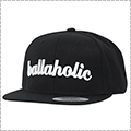 Ballaholic Logo Snapback Cap　黒/白
