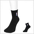 NBA Logoman Short Crew Socks　黒
