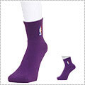 NBA Logoman Short Crew Socks　紫
