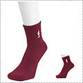 NBA Logoman Short Crew Socks　マルーン