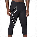 2XU Compression 3/4 Tights　黒/銀