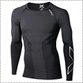2XU Elite Compression L/S Top　黒/スティール