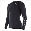 2XU Compression L/S Top　黒/シルバー
