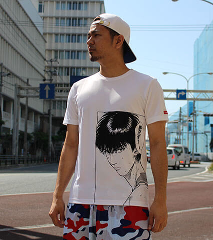 INOUE TAKEHIKO SLAMDUNK 流川 Sports Tee 白