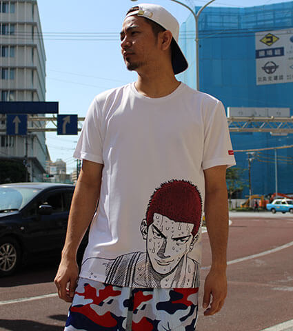 INOUE TAKEHIKO SLAMDUNK 花道 Sports Tee　白