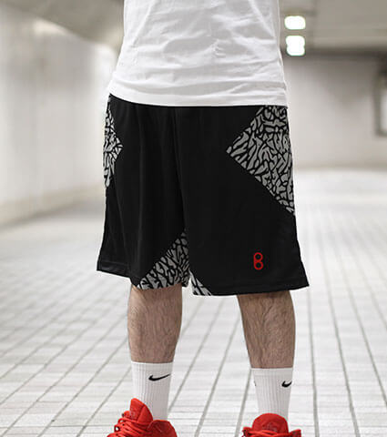 Ballist Elephant X Shorts　黒/グレー