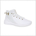 [キッズサイズ]UNDER ARMOUR BGS Lockdown 3 SYN Wide　白/白/メタリックゴールド