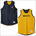 AKTR Brush Stripe Rev Tank　黒/黄