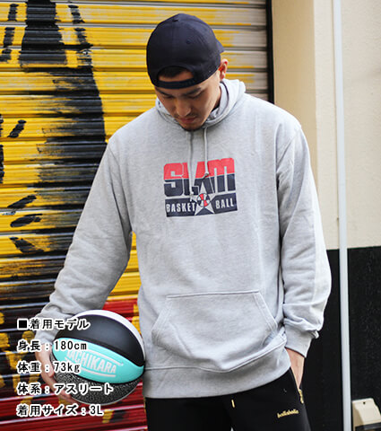 SLAM Barcelona Hoody 灰/赤/紺