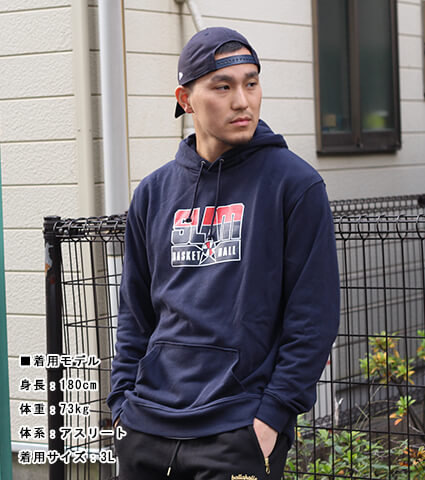 SLAM Barcelona Hoody 紺/赤/紺