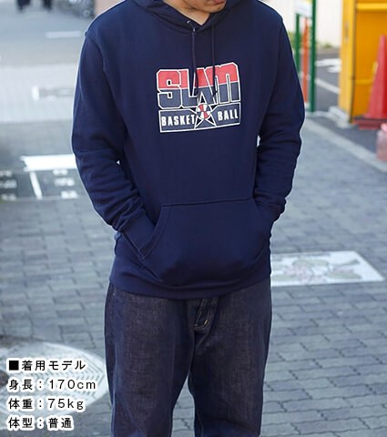 SLAM Barcelona Hoody 紺/赤/紺