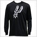 UNK NBA BLK Rfl L/S　黒/スパーズ