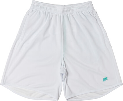 Ballaholic Basic Zip Shorts 2019　白/ティールブルー