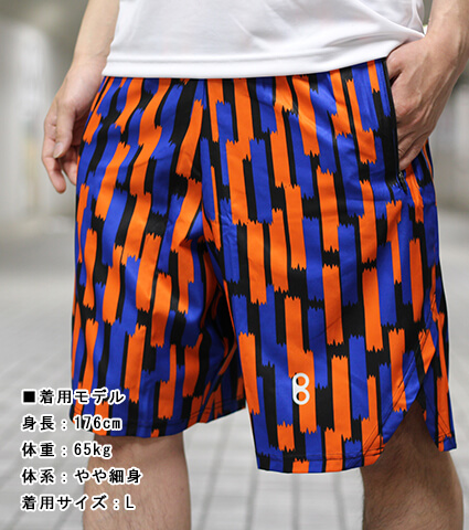 Ballist Tape Zipper Shorts　黒/オレンジ/青