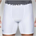 UNDER ARMOUR HG Armour 2.0 Comp Short　白/グラファイト
