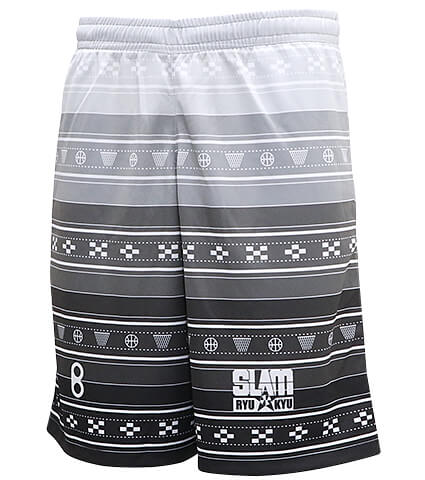 SLAM Okinawa Minsa Shorts　黒/グレー