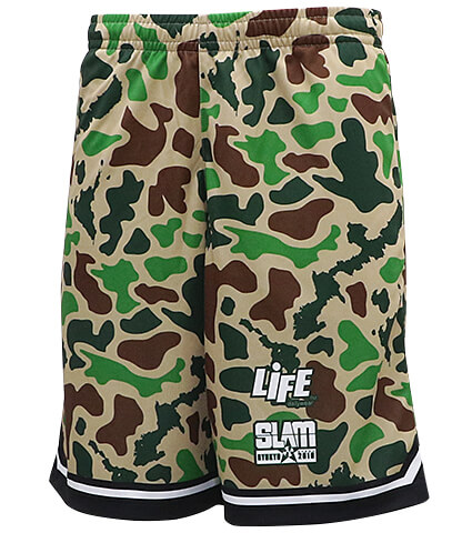 LIFE × SLAM Island Camo Game Shorts　ベージュカモ