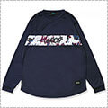 Arch Marbling L/S　紺