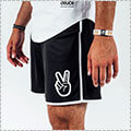 Deuce Basketball Shorts "Waistband Flip"　黒/白