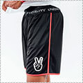 Deuce Basketball Shorts "Waistband Flip"　黒/赤