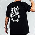 Deuce Outline Tee　黒/白