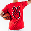 Deuce Outline Tee　赤/黒