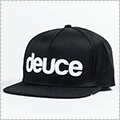 Deuce Snapback Hat　黒/白