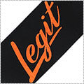 LEGIT Face Towel　黒/オレンジ