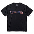 SPALDING Night Stage Logo Lightfit Tee　黒