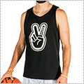 Deuce Peace Outline Tank Top　黒