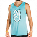 Deuce Peace Outline Tank Top　カロライナブルー