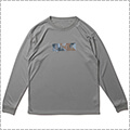 AKTR B.Ball Polygon Camo Logo Sports L/S　ライトグレー