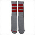 AKTR Monster Socks　グレー/赤