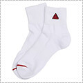 LEGIT Short Socks　白/赤