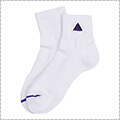 LEGIT Short Socks　白/パープル