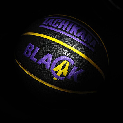 TACHIKARA Blackcat Basketball　黒/パープル/イエロー/7号球