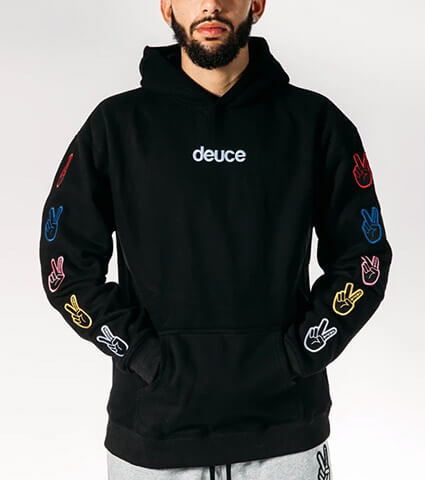 Deuce Street Hoodie　黒