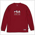 AKTR x FILA Logo Sports L/S　赤