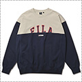 AKTR x FILA Docking Sweat Crew Neck　クリーム/紺