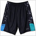 AKTR Grunge B.Ball Graffiti Panel Shorts　黒