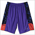 AKTR Grunge B.Ball Graffiti Panel Shorts　パープル