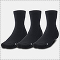 UNDER ARMOUR UA Quarter Socks (3P)　黒