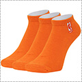NBA Logoman No Show Socks(3足セット)　オレンジ