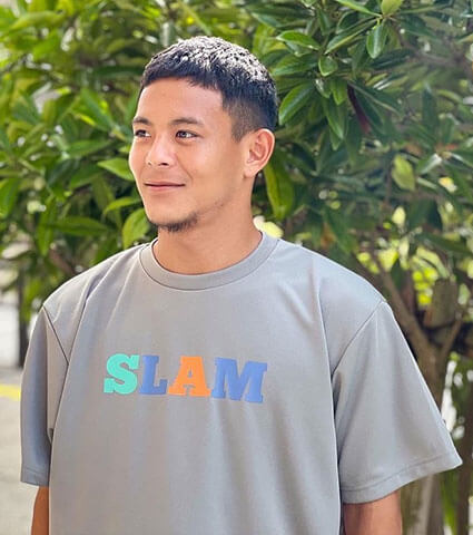 SLAM Multi Color Tee　グレー