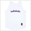 ballaholic LOGO TankTop　白/バイオレット