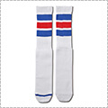 AKTR Basic Monster Socks　白/青